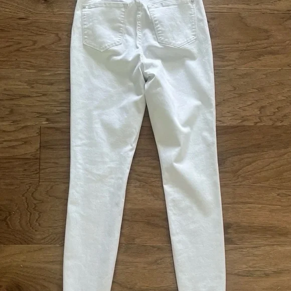 NEW Judy Blue White Skinny Fit Jeans Women's 11 / 30 Raw Hem Stretch Denim 88453 - Picture 12 of 12